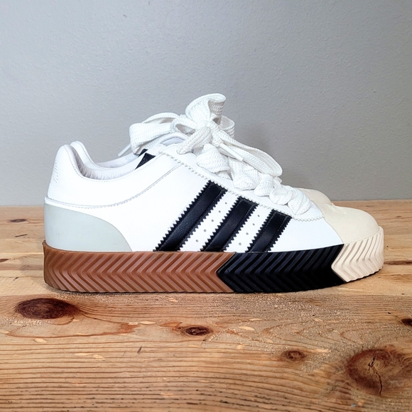 Adidas Originals Alexander Wang AW Skate Super Shoes F35295 White Black Size 12 - Picture 10 of 14
